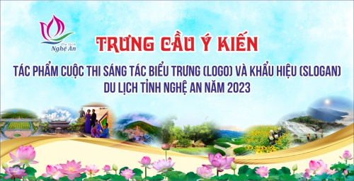 Nghệ An Trưng cầu ý kiến tác phẩm vào vòng chung khảo Cuộc thi sáng tác biểu trưng (Logo) và khẩu hiệu (Slogan) du lịch tỉnh Nghệ An năm 2023